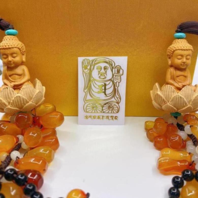 [SHOPEE TRỢ GIÁ] Miếng dán thần tài cầm búa linh phù tài lộc để ví, ốp dán điện thoại máy tính bảng