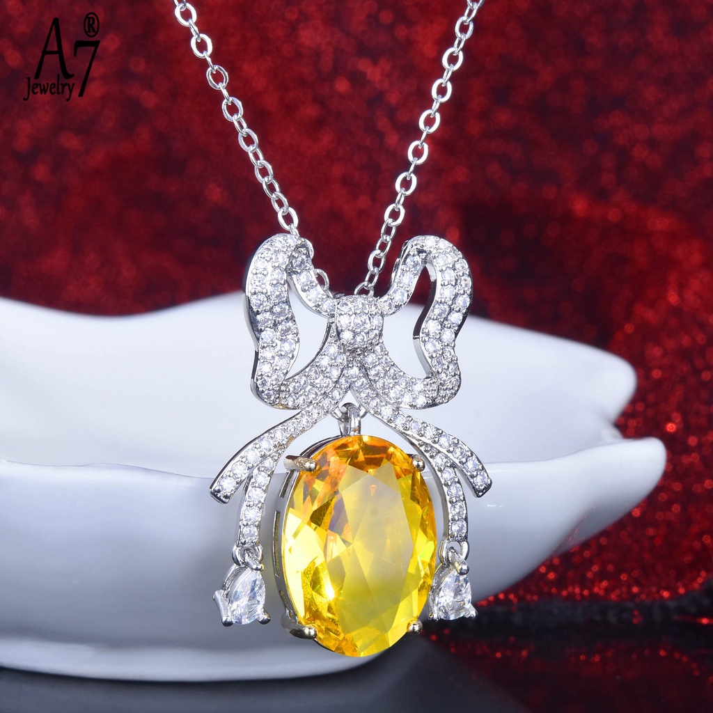 Vòng cổ Đính Đá Kim Cương Toàn Bộ A7