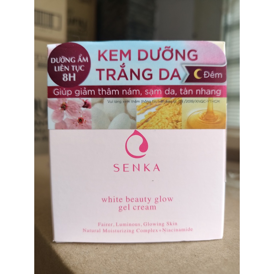 Kem Dưỡng Trắng Da &amp; Chống Nắng SENKA 50g