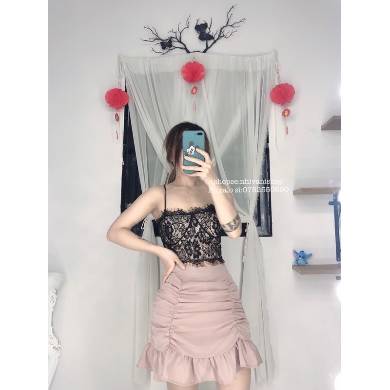 áo hai dây ren phối nút sexy quyến rũ | BigBuy360 - bigbuy360.vn
