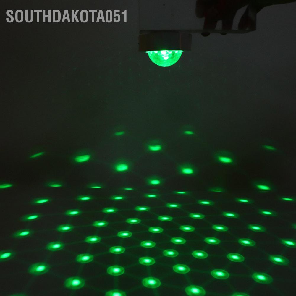 Southdakota051 Đèn chiếu âm trần USB 3 màu ánh sáng Âm thanh được kích hoạt Trang trí nội thất mái vòm Phổ biến cho ô tô gia đình