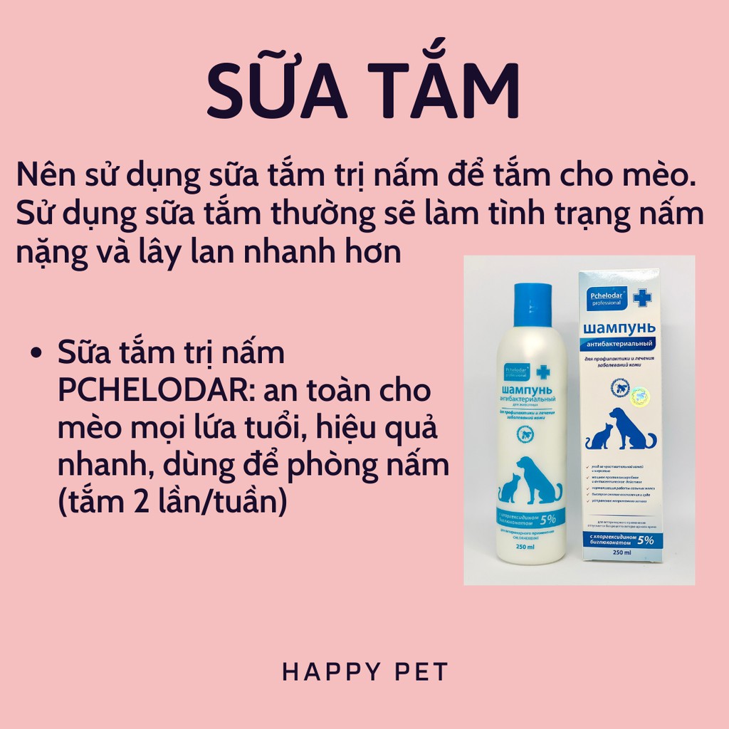 SỮA TẮM NẤ.M PCHELODAR 250ML CHO CHÓ MÈO NHẬP NGA GIÁ CỰC RẺ