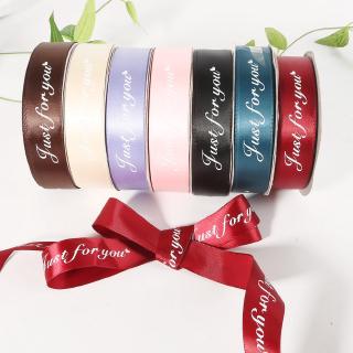 Cuộn dây ruy băng 5 yards 25mm in chữ just for you dùng để trang trí tiệc cưới / giáng sinh