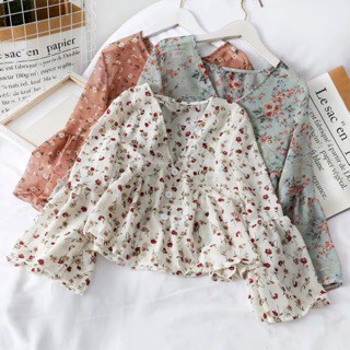 HN0124_Áo babydoll voan mỏng ulzzang