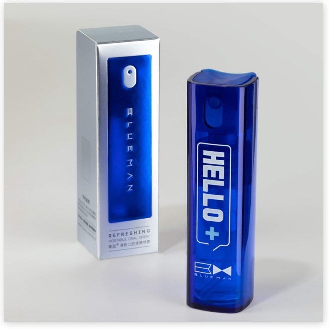 NƯỚC XỊT THƠM MIỆNG DIỆT KHUẨN HƯƠNG BẠC HÀ BLUEMAN 10ml [ CHÍNH HÃNG ]