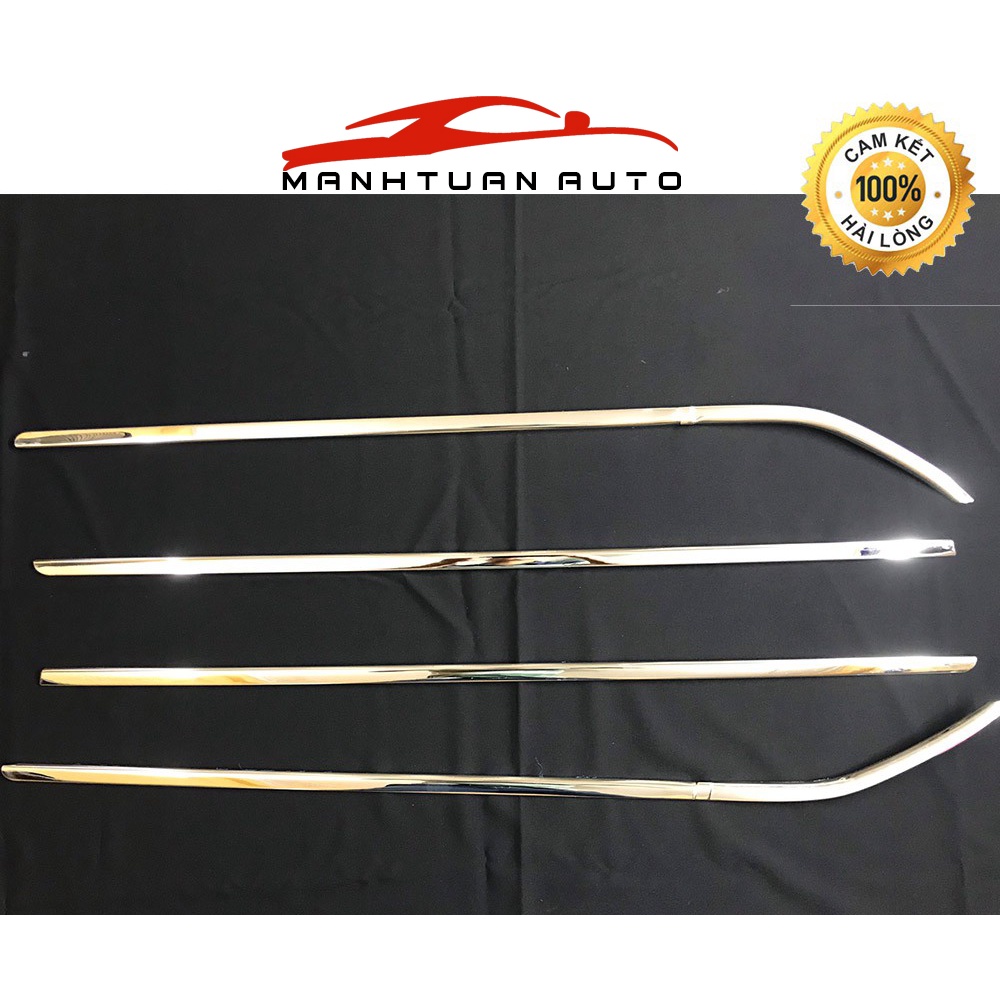 Nẹp chân kính xe Mitsubishi Attrage 2015 - 2021, 2022 Hàng 100% inox cao cấp