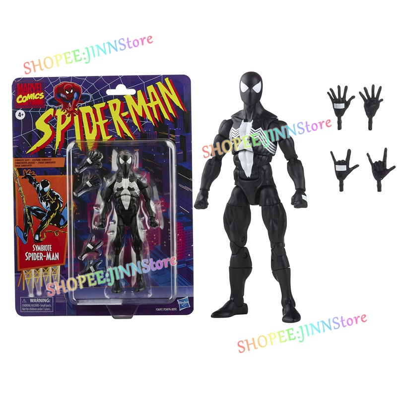 JINN Marvel Legends BEN REILLY SPIDER-MAN & SYMBIOTE SPIDER-MAN Hành động Hình Retro Cổ điển Bức tượng nhỏ Búp bê Sưu tập Mô hình Đồ chơi Trẻ em Quà tặng