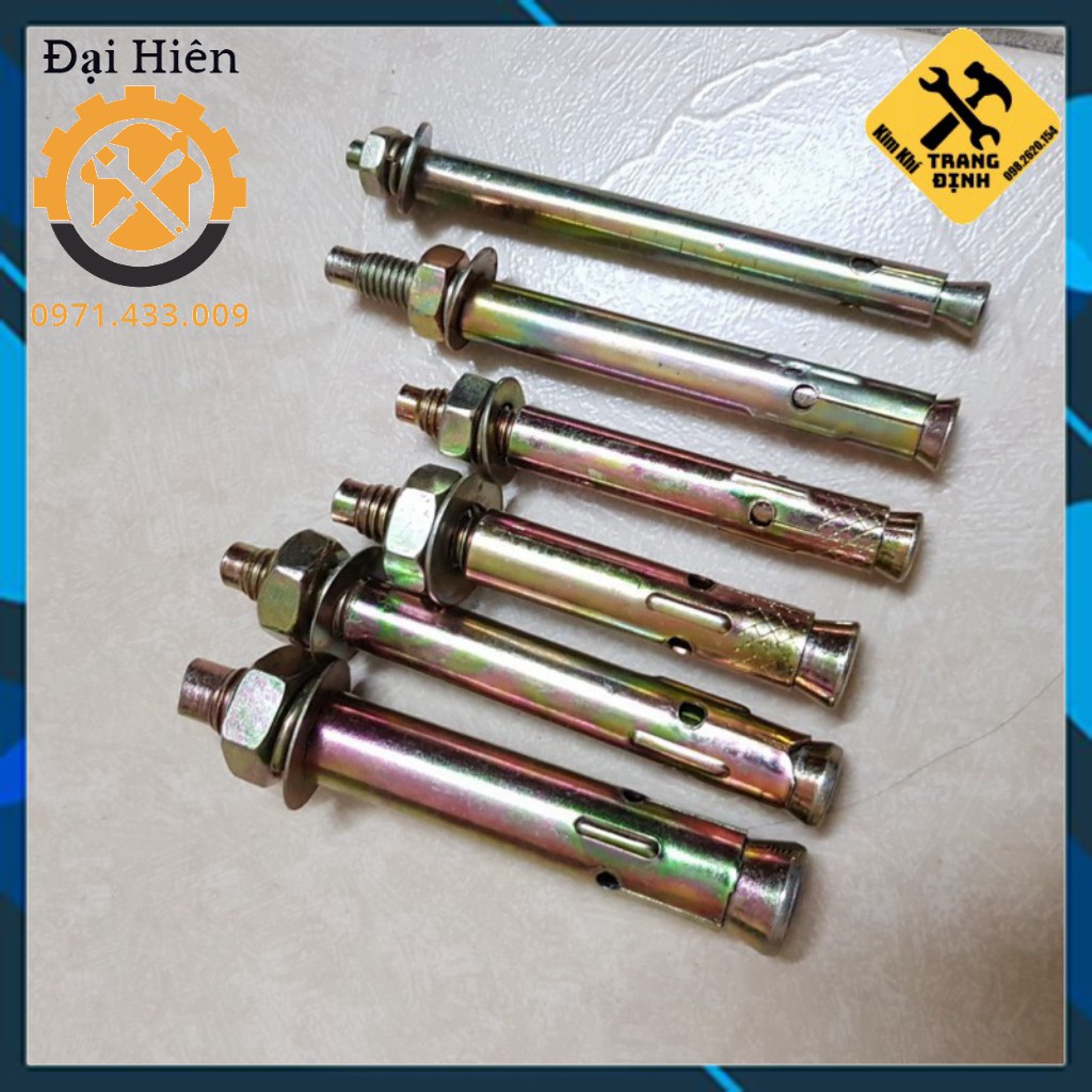 vít nở tắc kê sắt nở đóng 6*10mm-8*8mm-8*10mm-10*8mm-10*10mm-14*10mm