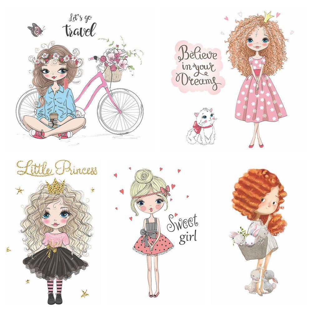 LEISURE Sticker Dán Tường Họa Tiết Hoạt Hình Dễ Thương Bắt Mắt