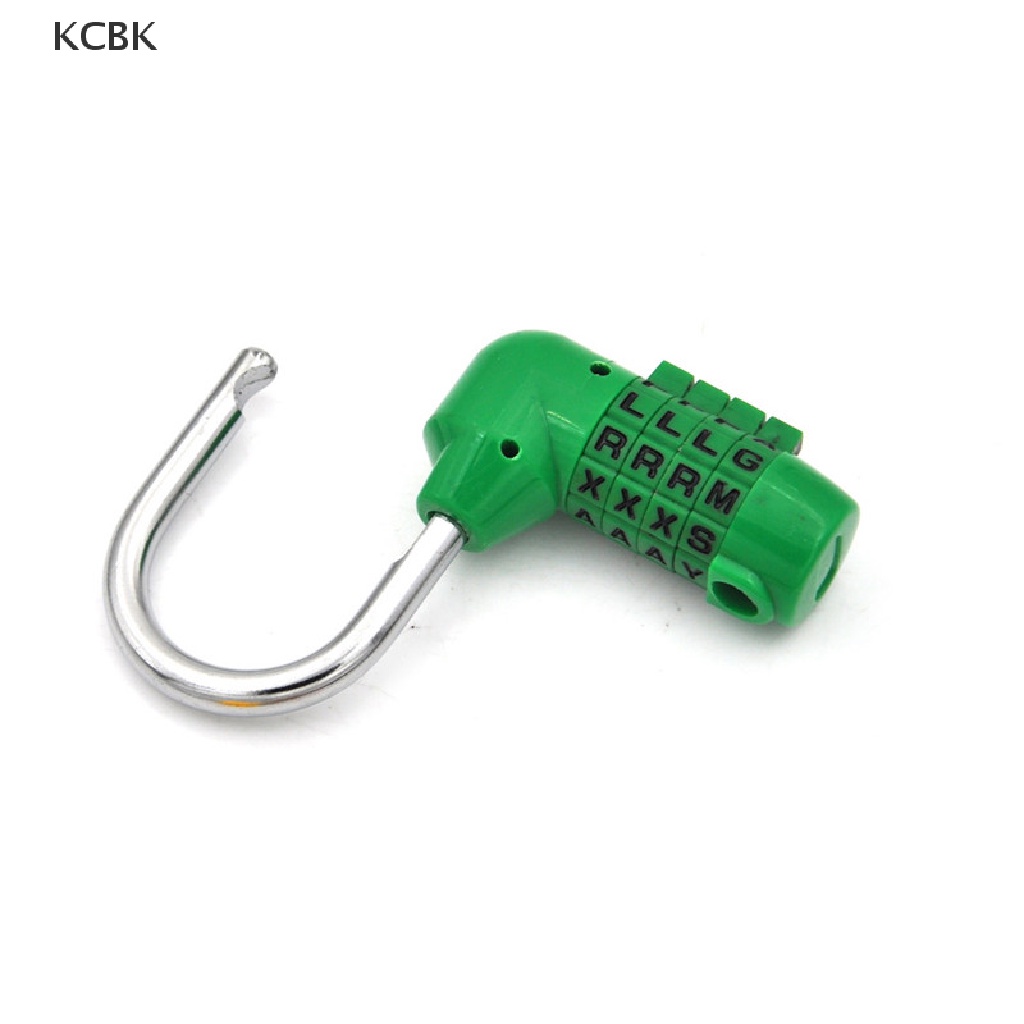 KC Letter Code Dial Combination Suitcase Luggage Diary Password Lock Padlock BK