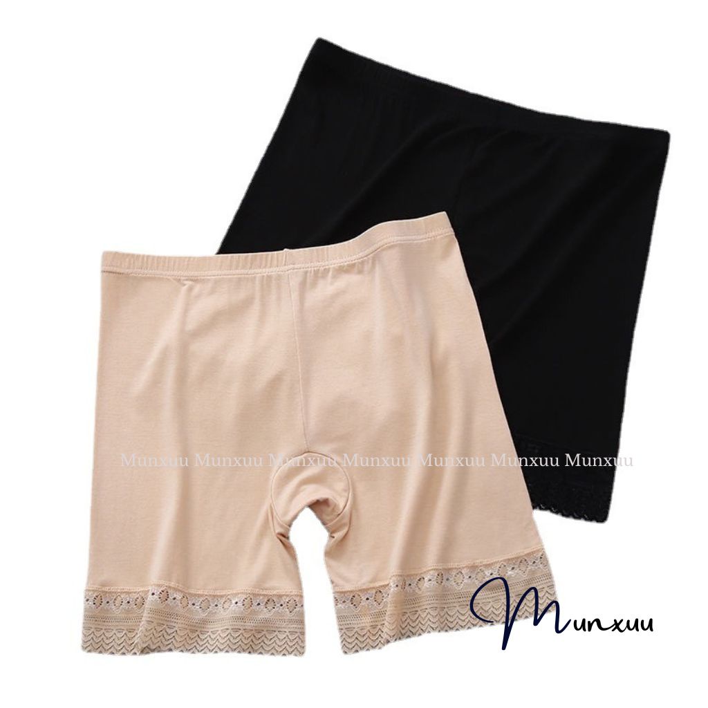 Quần mặc váy Munxuu vải cotton co dãn 4 chiều mềm mịn kháng khuẩn cao cấp - QV08