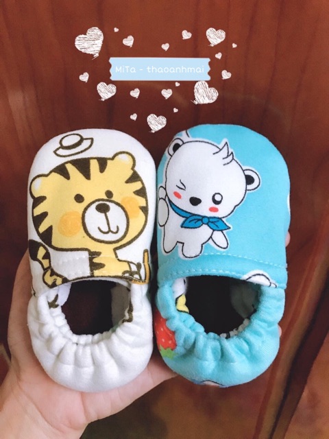 Giày tập đi em bé bằng vải CHỐNG TRƠN TRƯỢT, mẫu xinh màu yêu - đồ cho bé - thời trang trẻ em