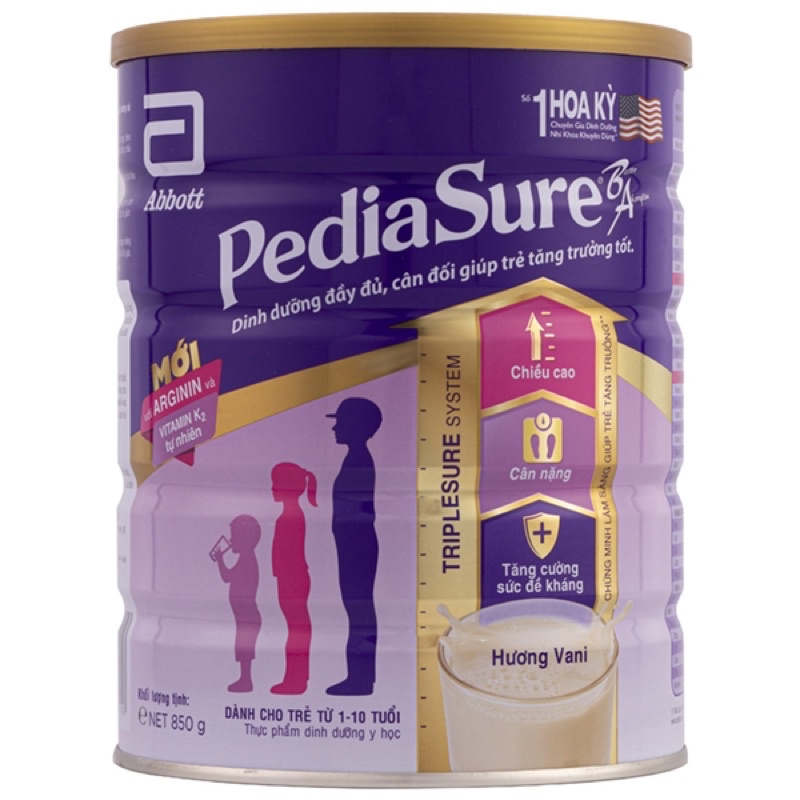 [ Chính Hãng ] Sữa PediaSure [ Mẫu mới ] Lon 850g [ Date Mới Nhất ]