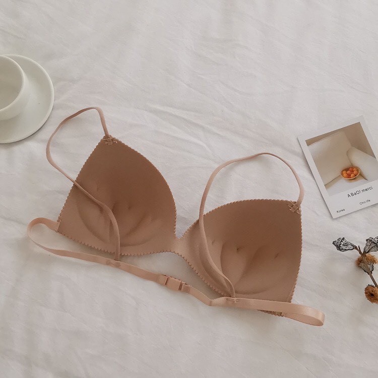 Áo Bra Su Dây Mảnh Cài Sau Hai Màu, Áo Ngực Đệm Mỏng Nhẹ Siêu Sexy [Ảnh Chụp Thật] - OB016
