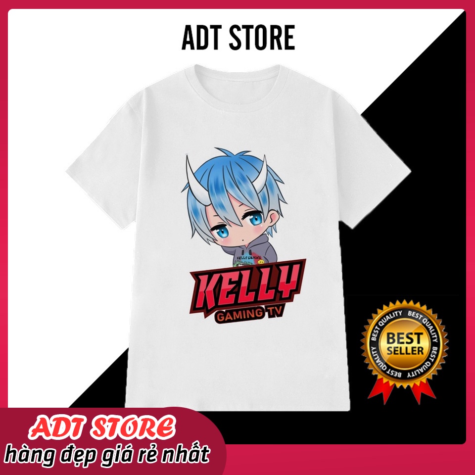 Áo thun in hình Kelly Gaming - Hùng Akira 1 Triệu Subscriber độc đẹp giá rẻ