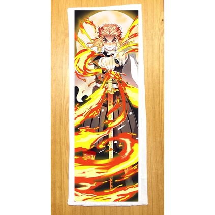 Gối ngủ Rengoku Kyoujurou dài 40cm x 1m /Gối ôm dài Viêm trụ kimetsu no yaiba