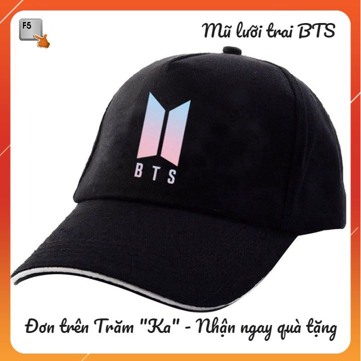 Mũ lưỡi trai in hình logo BTS