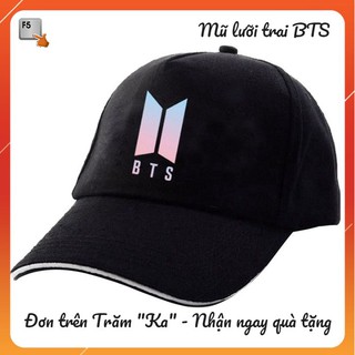 Mũ lưỡi trai in hình logo BTS