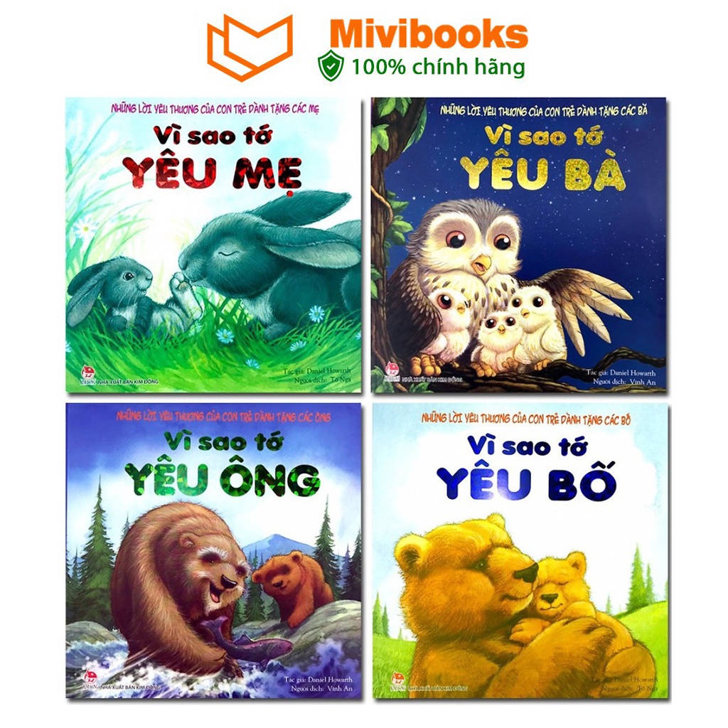 Sách - Combo Vì Sao Tớ Yêu Ông - Bà - Bố - Mẹ (Bộ 04 cuốn)