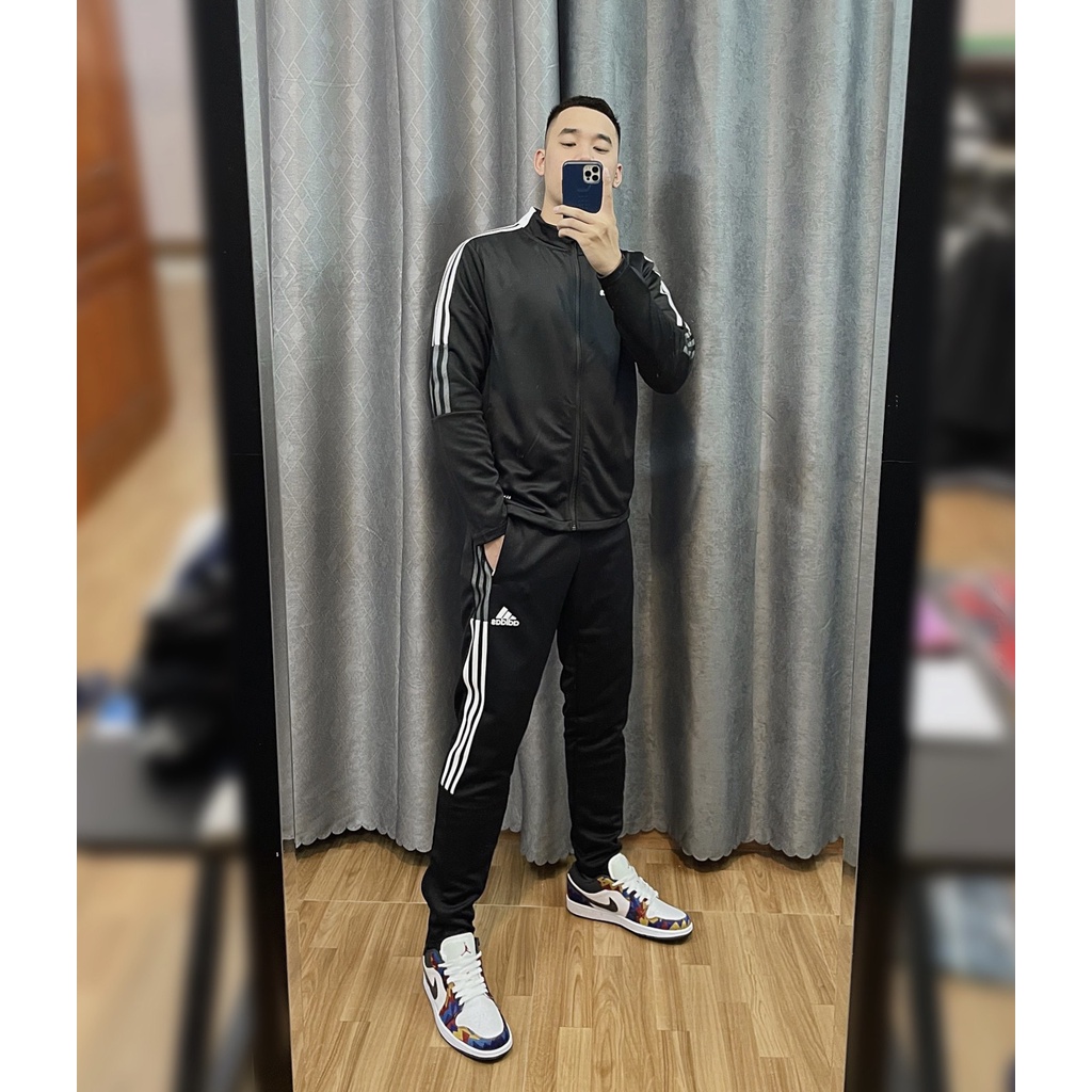 [ BÁN GIÁ GỐC ] Bộ thể thao Adidas Tiro 21 TRACK JACKET LIONEL MESSI BLACK - GM7319 GH7305 | HÀNG XUẤT DƯ XỊN 100%