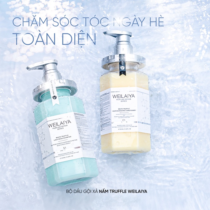 Dầu gội Weilaiya nấm Truffle, Dầu gội phục hồi Weilaiya Mit Beauty tóc suôn mượt sạch gàu sạch dầu hương thơm sang trọng