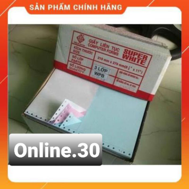 Giấy in liên tục A5 _3 lớp khổ 210 x 279 mm.