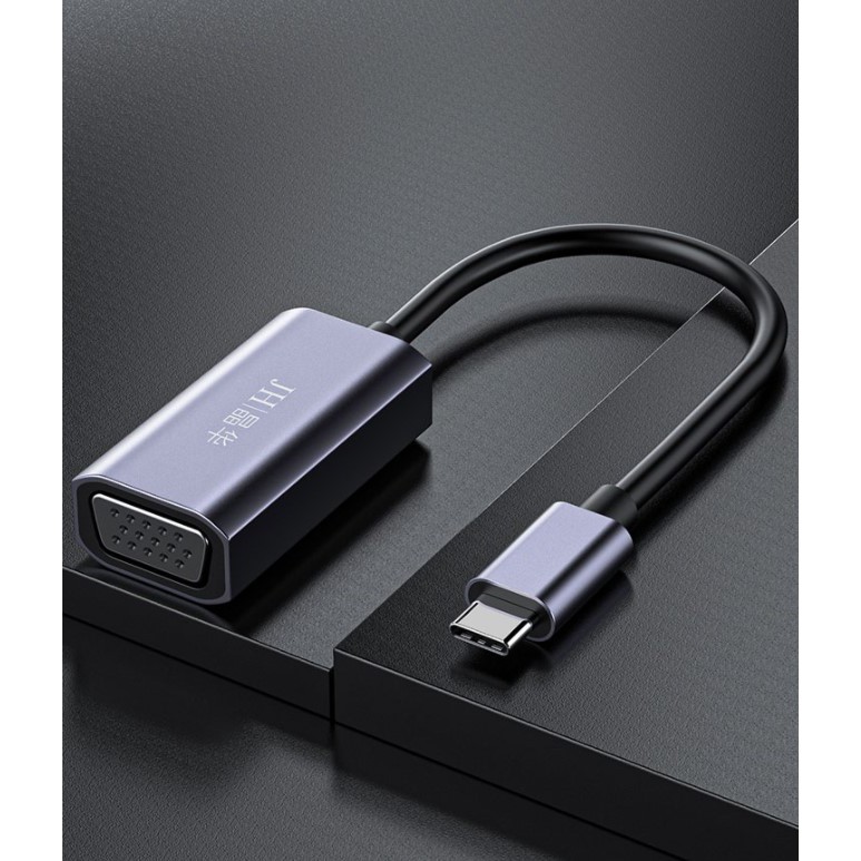 Cáp USB Type-c ra VGA cho Surface, Dell XPS, Macbook - Jinghua z901