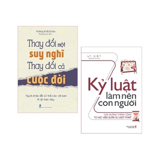 Sách: combo 2 cuốn (thay đổi một suy nghĩ thay đổi cả cuộc đời + kỷ luật làm nên con người)