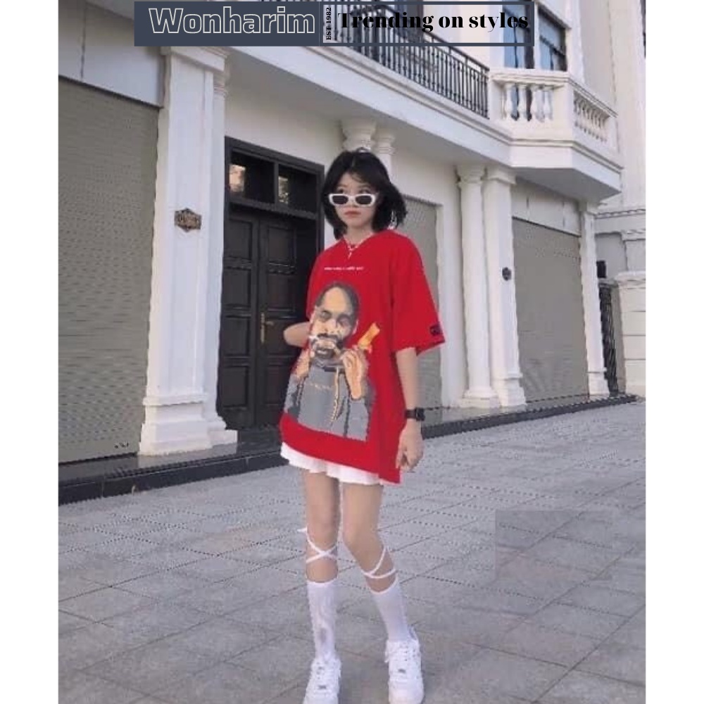 Áo thun nam nữ Snoop unisex form rộng 💥 Sohye🌸 áo phông cộc tay dáng rộng tay lỡ in hình cá tính Ulzzang 21118