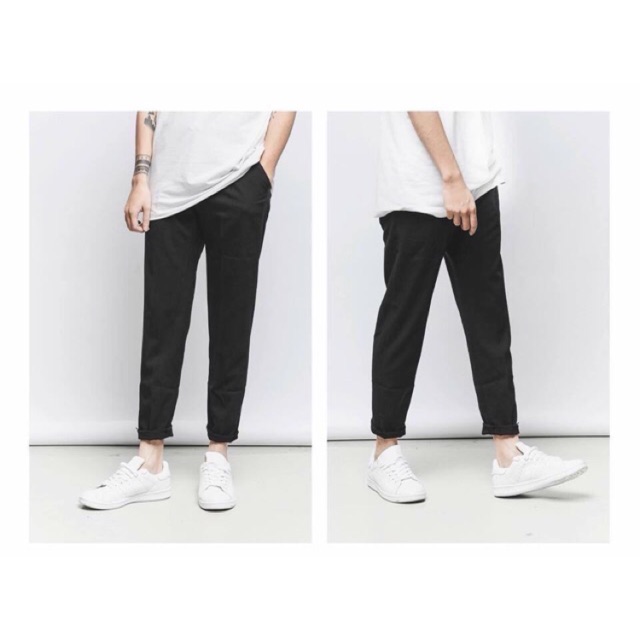 BASIC PANT KAKI - Quần kaki màu trơn lưng chun | BigBuy360 - bigbuy360.vn