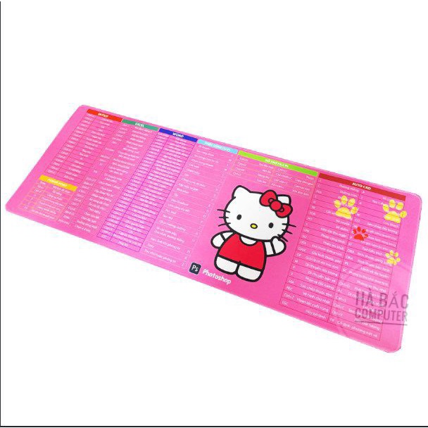 Lót Di Chuột HELLO KITTY Size 80*30cm - Pad Chuột Màu Hồng Dễ Thương | BigBuy360 - bigbuy360.vn