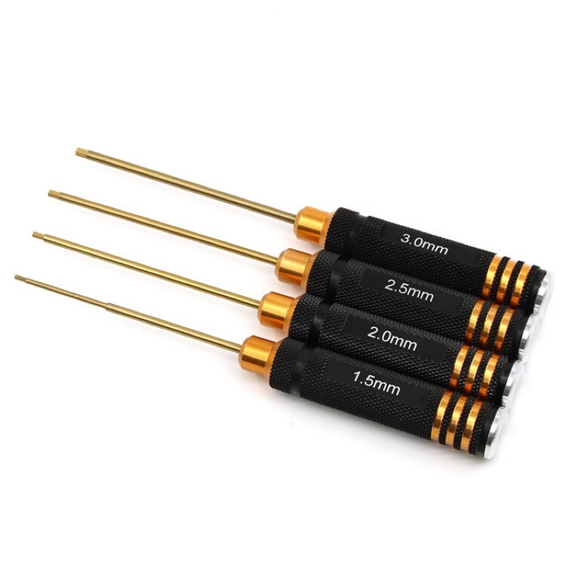 RC Model Tool 4-Piece Screwdriver Bộ lục giác 1.5 / 2.0 / 2.5 / 3.0 Áp dụng cho mọi loại xe