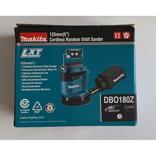 125mm Máy chà nhám tròn dùng pin 18V Makita DBO180Z ( chưa bao gồm Pin và Sạc )