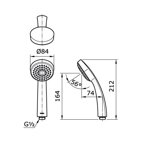 Toto Đầu Vòi Sen Cầm Tay P61400cr Chất Lượng Cao