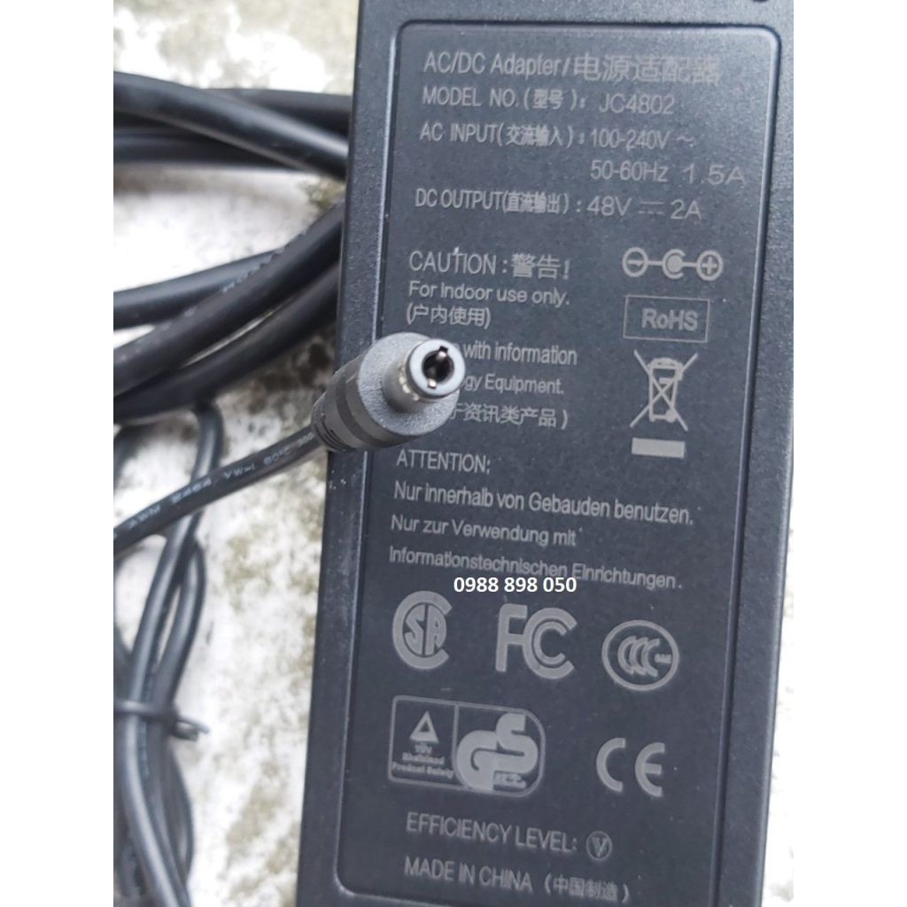 Adapter 48v 2a Cho Switch POE