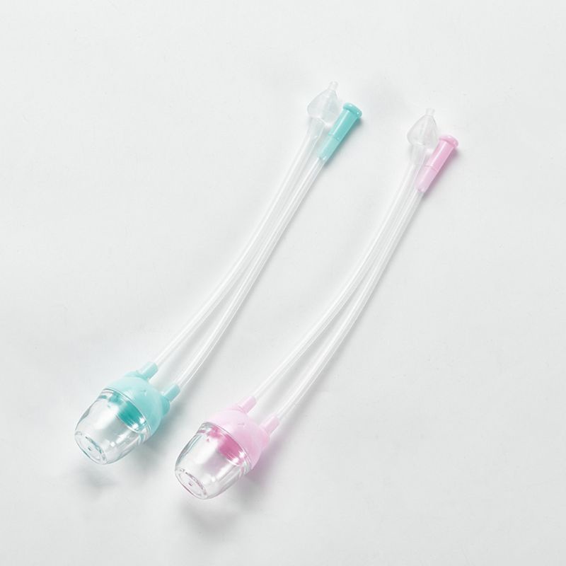 [Hàng mới về] Dụng cụ hút mũi bằng silicon mềm an toàn cho bé sơ sinh tùy chọn màu sắc