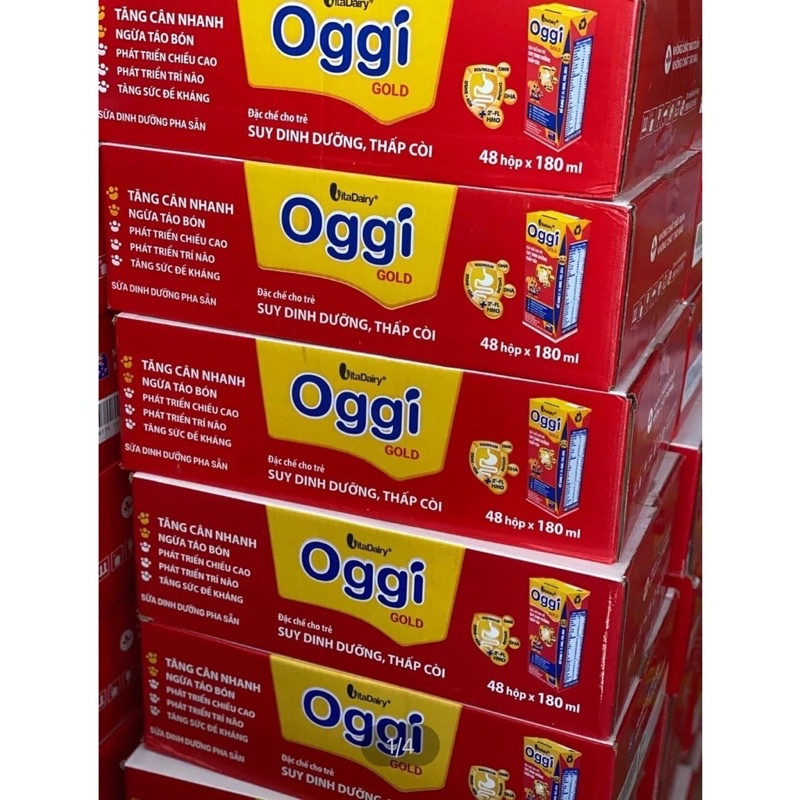 SỮA BỘT PHA SẴN OGGI 110ML,180ML (THÙNG 48 HỘP KO KÈM THẺ CÀO)