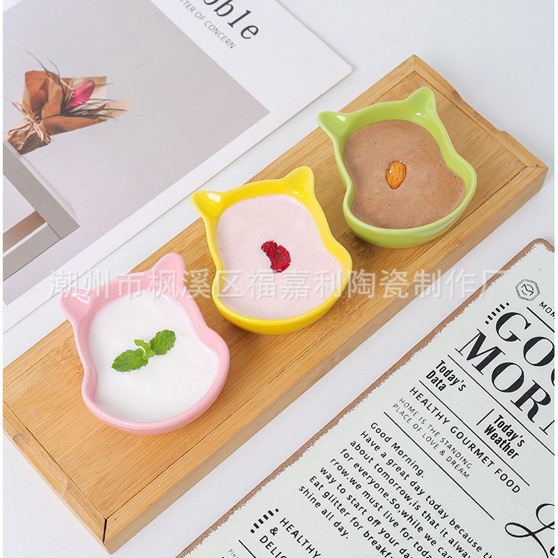 Bát Ăn Dặm Gốm Sứ Hình Gấu Pooh Mini Cute Cho Bé, Bát Ăn Dặm Kiểu Nhật Chất Liệu Cao Cấp