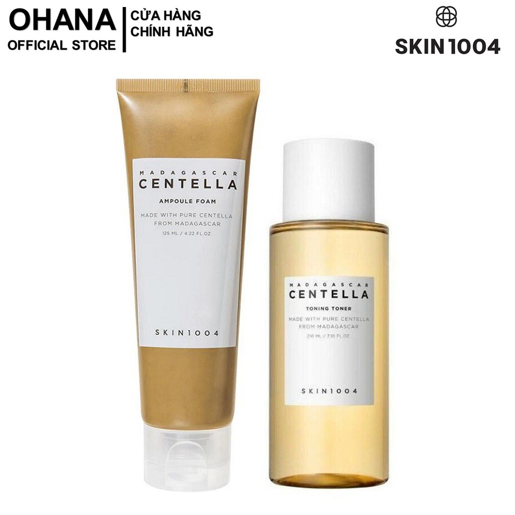 Combo 2 Sản Phẩm Phục Hồi, Tái Tạo Da Mụn Và Làm Lành Sẹo Mụn Skin1004 (Sữa Rửa Mặt 125ml Và Nước Hoa Hồng 210ml)