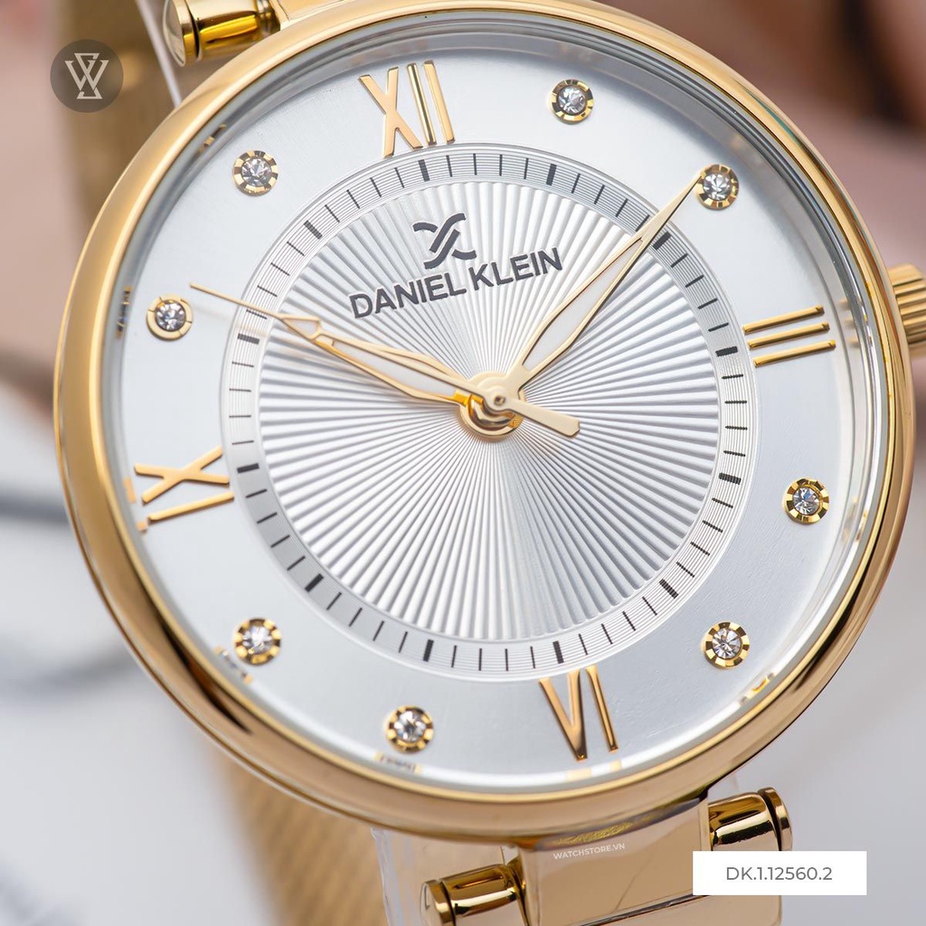 Đồng Hồ Quartz Nữ Daniel Klein WATCHSTORE DK.1.12560.2 Mặt Kính Khoáng 35mm, Dây Kim Loại, Vỏ Thép Không Gỉ