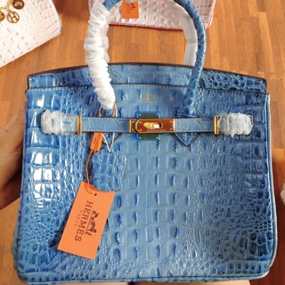 Siêu phẩm birkin sz30cm bản vân lưng cá sấu( tặng kèm khăn lụa)