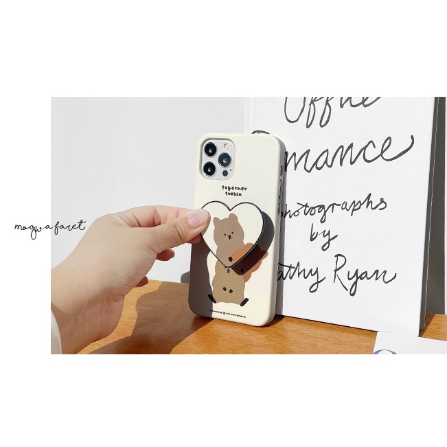 Tay cầm điện thoại hình MoMoCase Grips dễ thương cho Compatible for iPhone Samsung