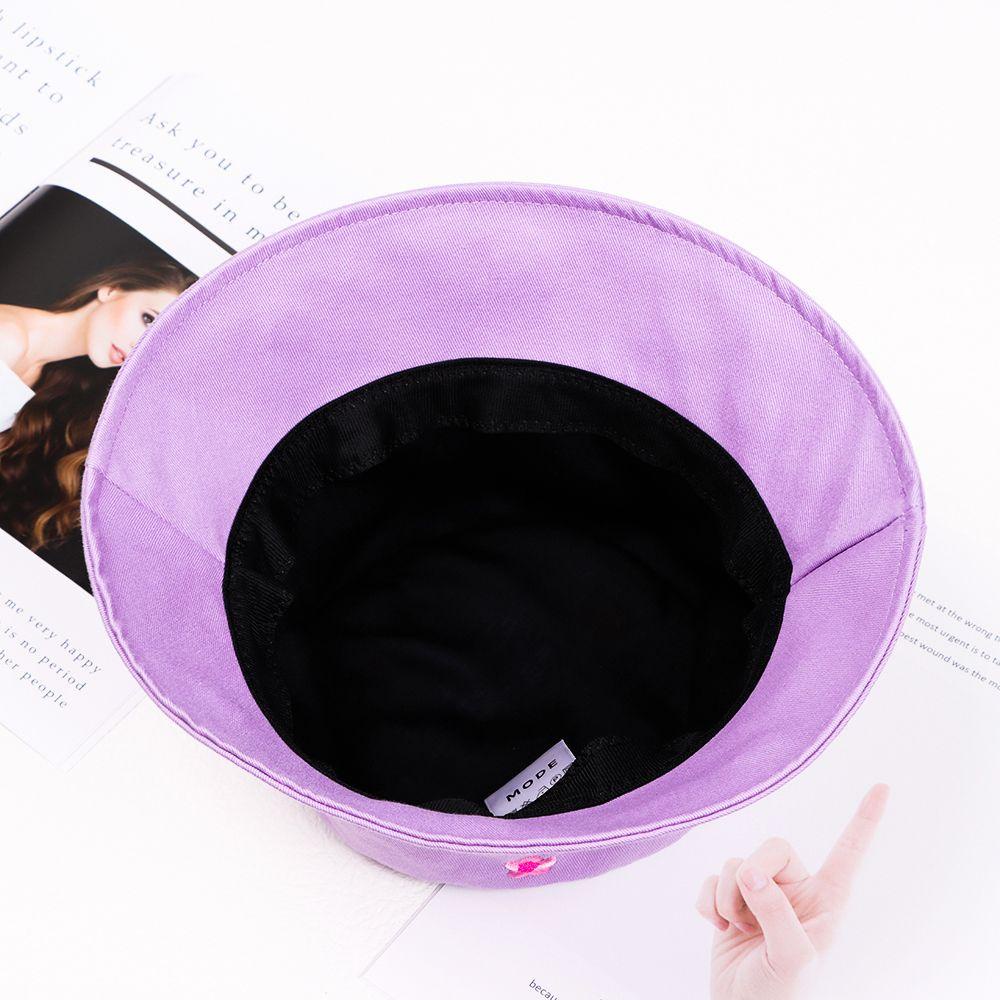 Mũ Tai Bèo Chống Nắng/Tia UV Thêu Họa Tiết Hoa Nhỏ Dễ Thương Thoáng Khí Thời Trang Xuân Hè Cho Nữ