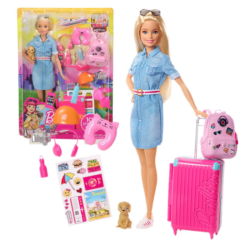 Bộ đồ chơi búp bê Barbie FWV25 kèm phụ kiện