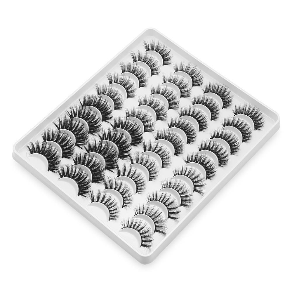 Set 20 Cặp Lông Mi Giả Dày Và Dài Handmade Dành Cho Trang Điểm