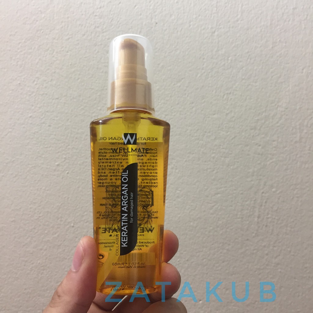 [Chính Hãng]🌸🌸Tinh Dầu Dưỡng Phục Hồi Tóc Wellmate Keratin Argan Oil 60ml | BigBuy360 - bigbuy360.vn
