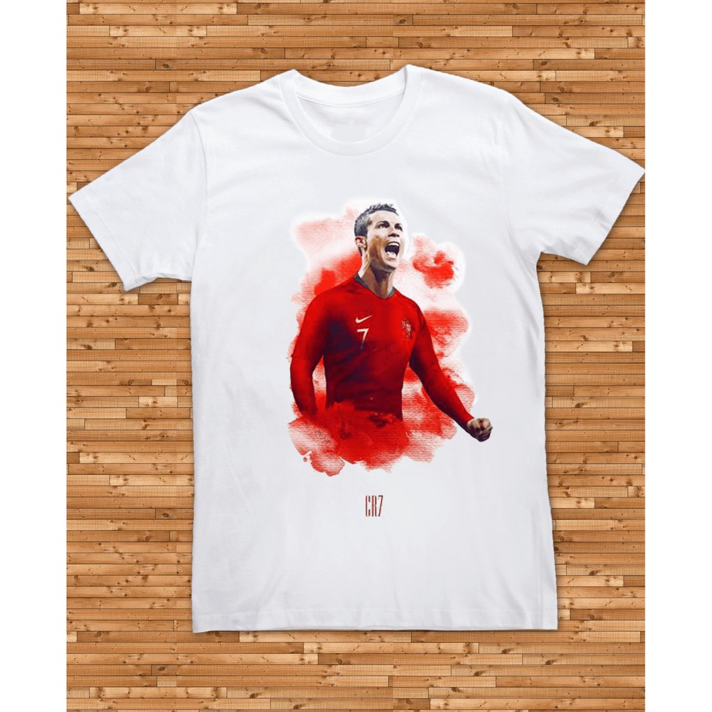 Áo thun RONALDO 01 (áo trắng, tay ngắn)