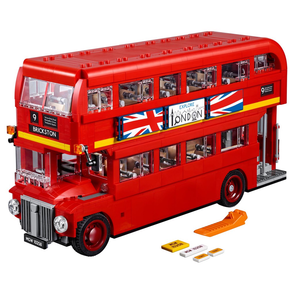Lắp Ghép Ô Tô Bus Hai Tầng Thành Phố London Leji 71045
