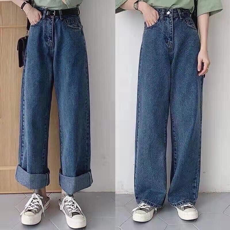 Quần Jeans ống rộng Ulzzang