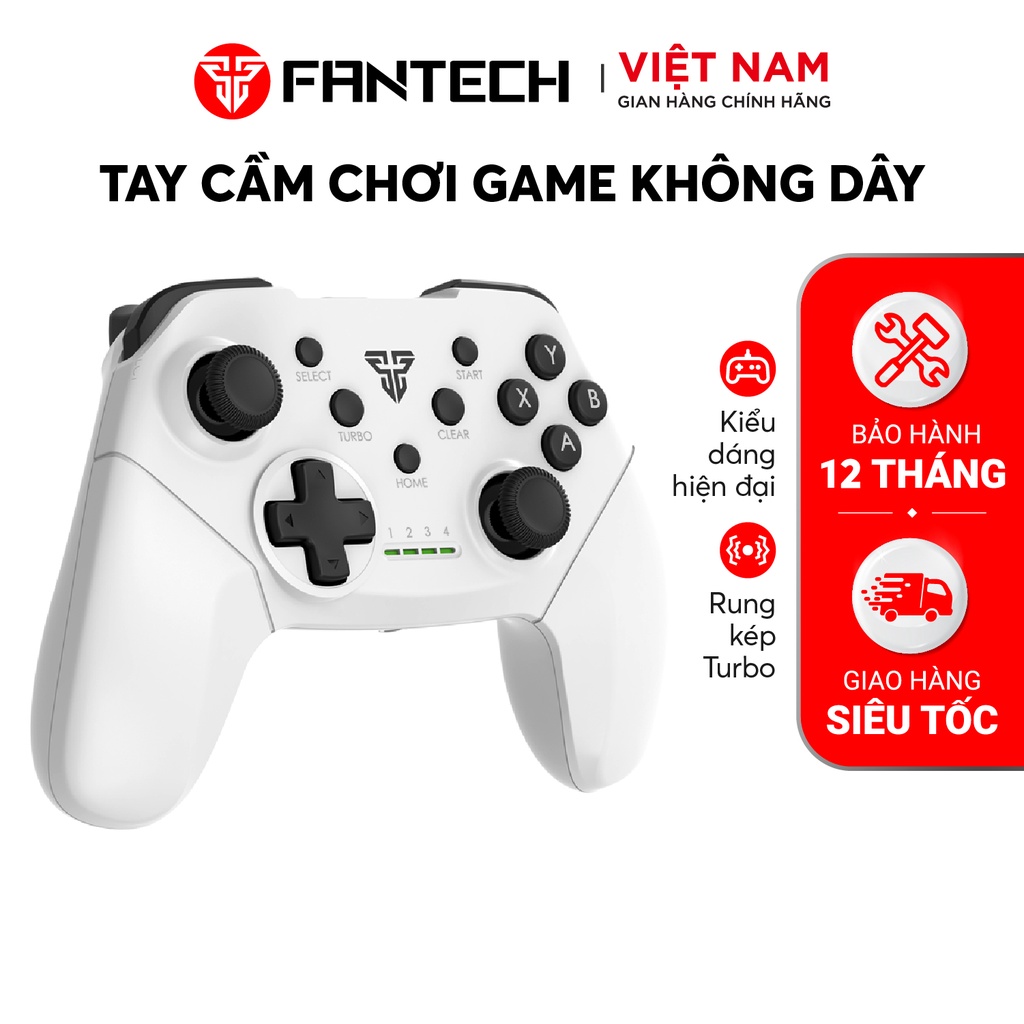 Tay Cầm Chơi Game Không Dây FANTECH SHOOTER II WGP13 Tương Thích PC,Console, Smart TV... 4 Chế Độ Cho Từng Thể Loại Game